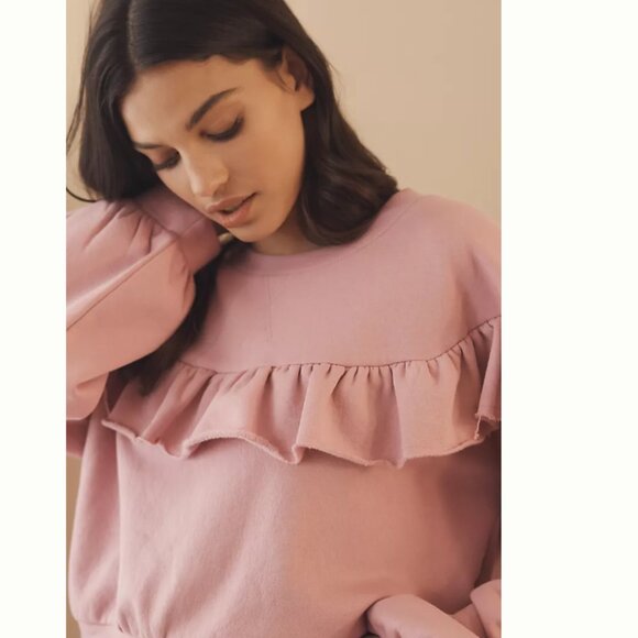 Brand New by Anthropologie Ruffled Sweatshirt - Picture 3 of 6